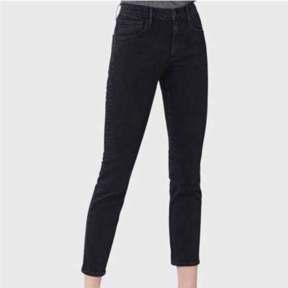 3x1 - High Rise Slim Crop Black Jeans - size 29 style # W2XRC0191 - Picture 1 of 9